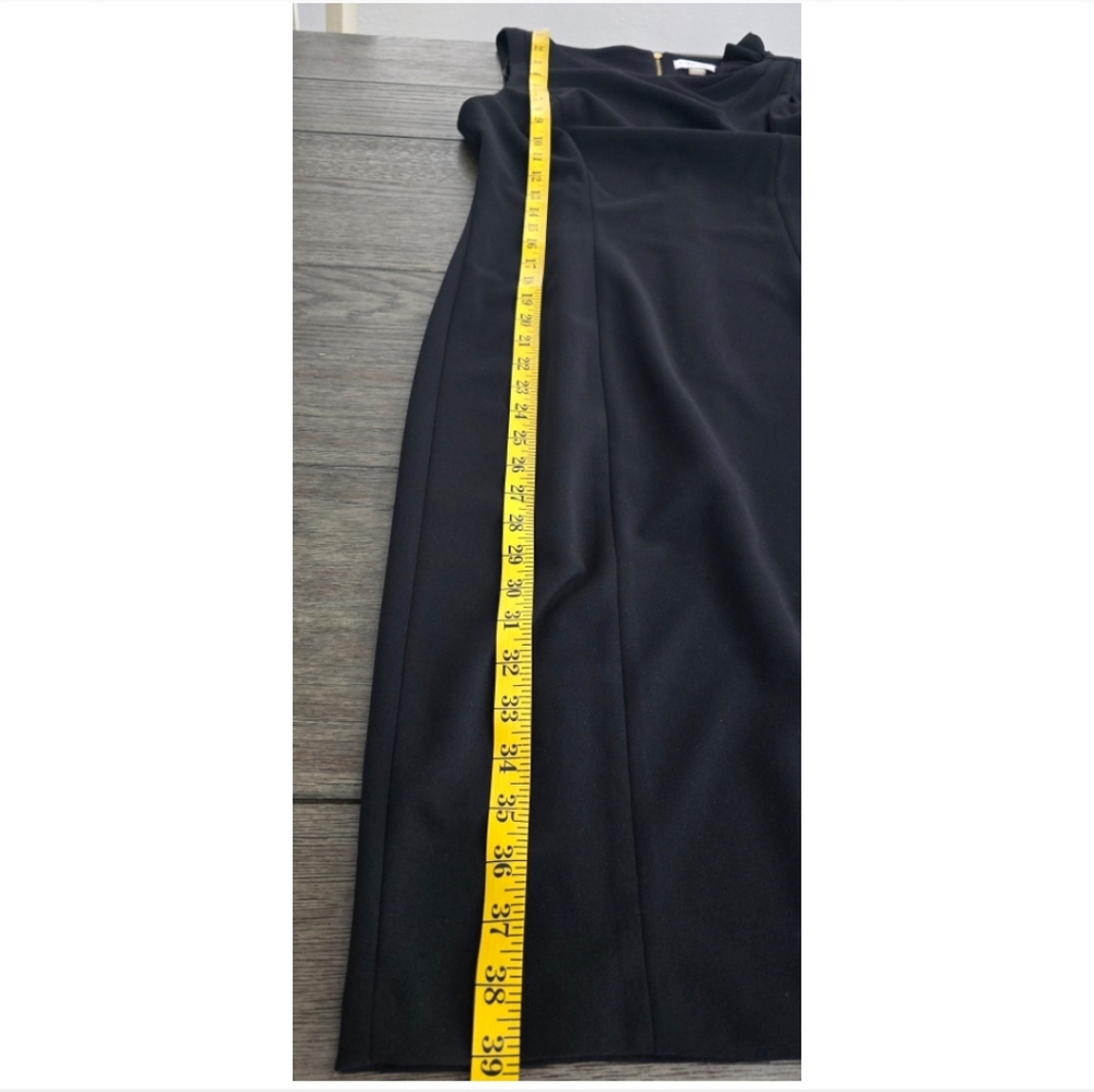 Calvin Klein 🖤 Black Bow Shoulder Dress, Size 8 - Picture 10 of 13